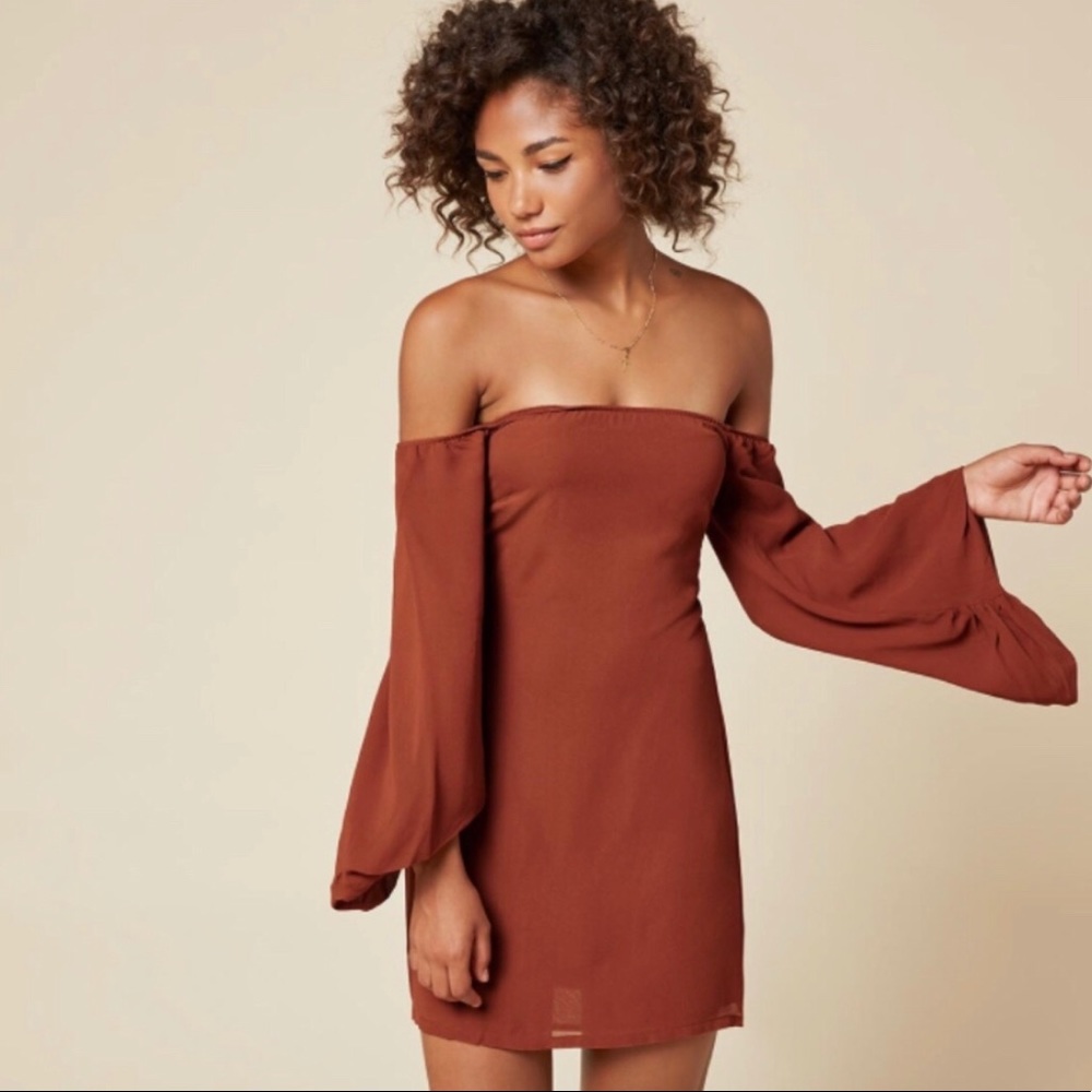 Reformation Casanova Dress ✨ in Cognac 🔥